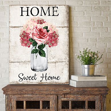 COURTSIDE MARKET Home Bloom Canvas Wall Art