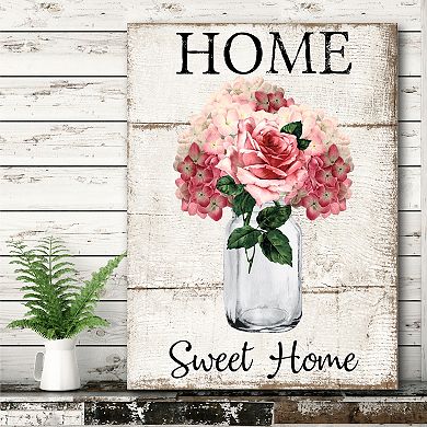 COURTSIDE MARKET Home Bloom Canvas Wall Art