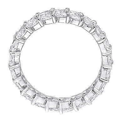 Stella Grace Sterling Silver Lab-Created Moissanite Full Eternity Band