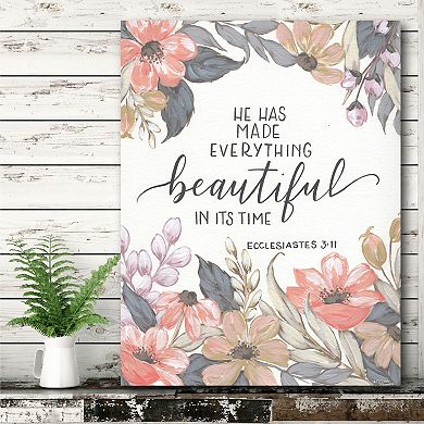 COURTSIDE MARKET Made Everything Beautiful Canvas Wall Art