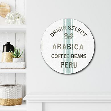 Courtside Market Wake Me Up Coffee I Circular Board Wall Art