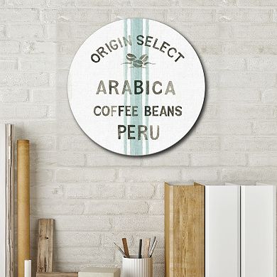 Courtside Market Wake Me Up Coffee I Circular Board Wall Art