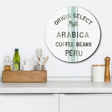 Courtside Market Wake Me Up Coffee I Circular Board Wall Art