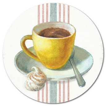 Courtside Market Wake Me Up Coffee 5 Circular Board Wall Art