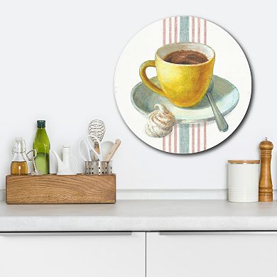 Courtside Market Wake Me Up Coffee 5 Circular Board Wall Art