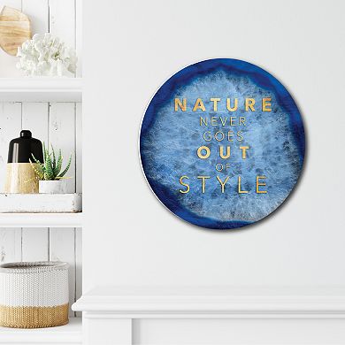 COURTSIDE MARKET Nature Style Circle Wall Art