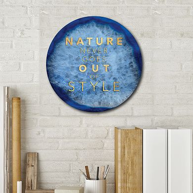 COURTSIDE MARKET Nature Style Circle Wall Art