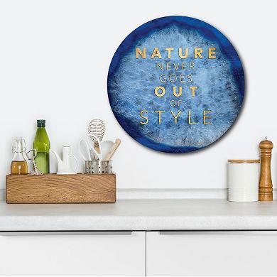 COURTSIDE MARKET Nature Style Circle Wall Art