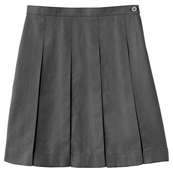 Girls 4-16 Lands' End School Uniform Below the Knee Box Pleat Skirt