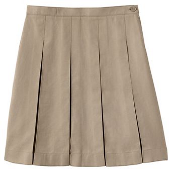 Girls 4-16 Lands' End School Uniform Below the Knee Box Pleat Skirt