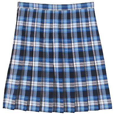 Girls 4-16 Lands' End School Uniform Below the Knee Plaid Pleated Skirt
