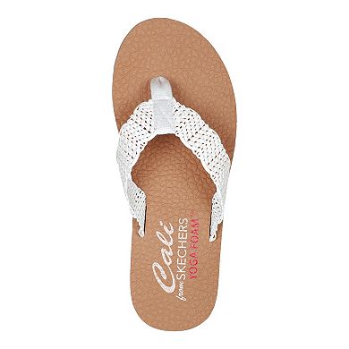 Skechers Cali Sandcomber Women's Wedge Thong Sandals
