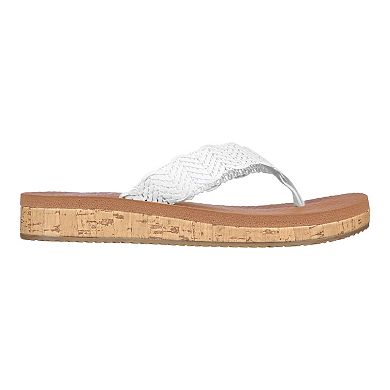Skechers Cali Sandcomber Women's Wedge Thong Sandals