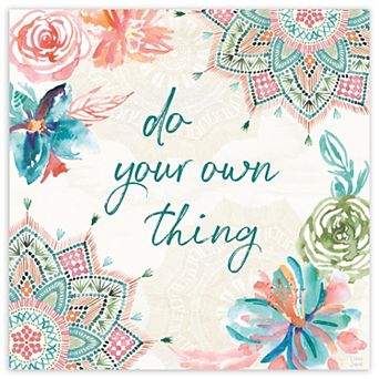 COURTSIDE MARKET Macrame Meander III Canvas Wall Art