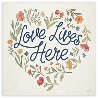 COURTSIDE MARKET Love SpIced Petals VII Canvas Wall Art