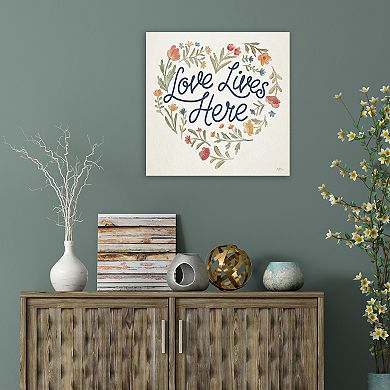 COURTSIDE MARKET Love SpIced Petals VII Canvas Wall Art