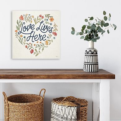 COURTSIDE MARKET Love SpIced Petals VII Canvas Wall Art