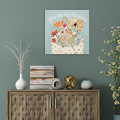 COURTSIDE MARKET Sunshine SpIced Petals IV Canvas Wall Art