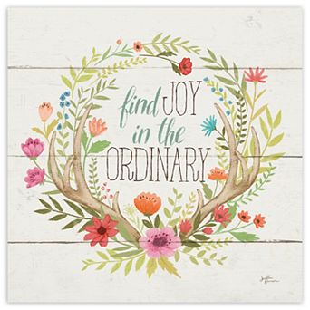 COURTSIDE MARKET Rustic Bloom V Canvas Wall Art