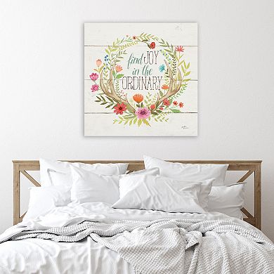 COURTSIDE MARKET Rustic Bloom V Canvas Wall Art