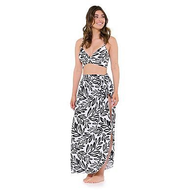 Women's Freshwater Side Slit Pareo Swim Cover-Up Skirt