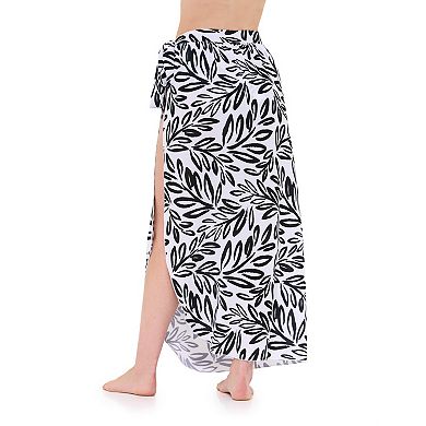 Women's Freshwater Side Slit Pareo Swim Cover-Up Skirt