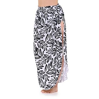 Women's Freshwater Side Slit Pareo Swim Cover-Up Skirt