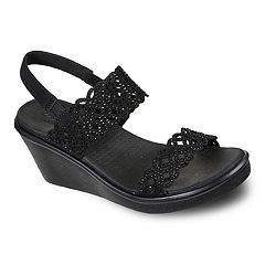 Ladies skechers best sale wedge sandals