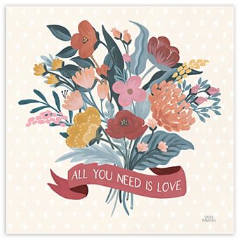 COURTSIDE MARKET Love Letters X Canvas Wall Art