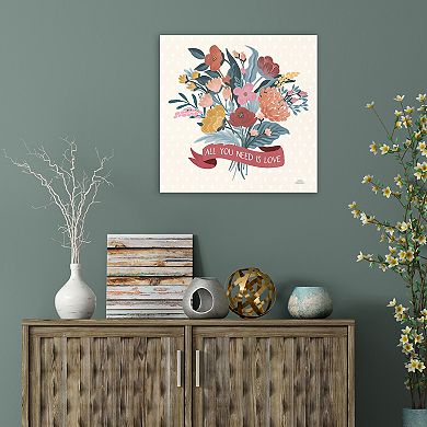 COURTSIDE MARKET Love Letters X Canvas Wall Art