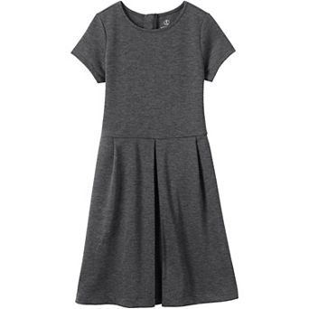 Girls 7-16 Lands' End School Uniform Short Sleeve Ponte Dress