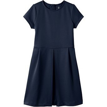 Girls 7-16 Lands' End School Uniform Short Sleeve Ponte Dress