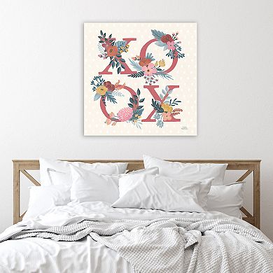 COURTSIDE MARKET Love Letters VIII Canvas Wall Art