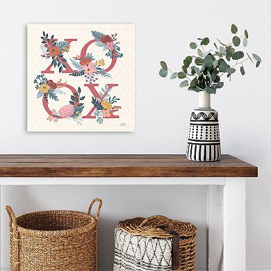 COURTSIDE MARKET Love Letters VIII Canvas Wall Art