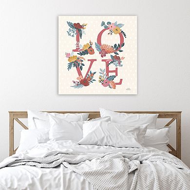 COURTSIDE MARKET Love Letters VII Canvas Wall Art