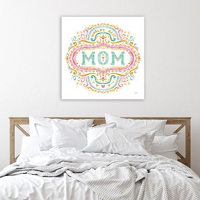 COURTSIDE MARKET World's Best Mom Canvas Wall Art