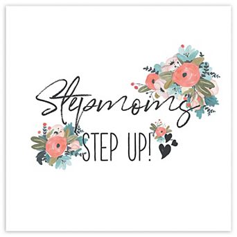 COURTSIDE MARKET Harriet Floral Stepmom II Canvas Wall Art