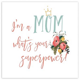 COURTSIDE MARKET Harriet Floral Mom II Canvas Wall Art