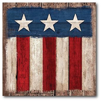 Courtside Market Redwhite & Blue Glory Canvas Wall Art