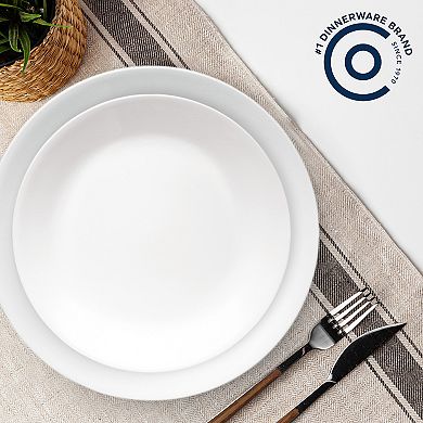 Corelle 8-Pack Shimmering White Plate Set