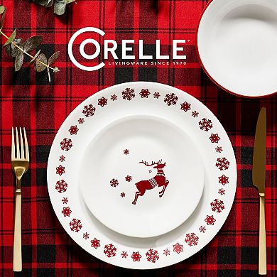 Corelle Reindeer 12-piece Dinnerware Set