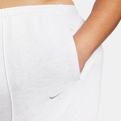 Plus Size Nike Slim Fit High-Waisted Chill French Terry Sweatpants