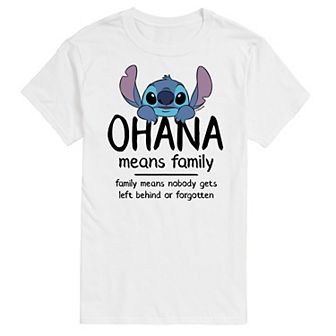 Disney's Lilo and Stitch Big & Tall Ohana Means Family Graphic Tee