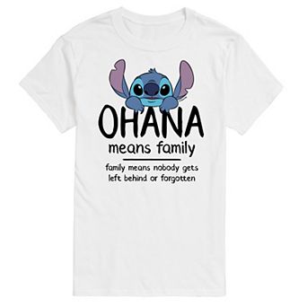 Disney's Lilo and Stitch Big & Tall Ohana Means Family Graphic Tee