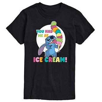 Disney's Lilo and Stitch Big & Tall Had Me At Ice Cream Graphic Tee