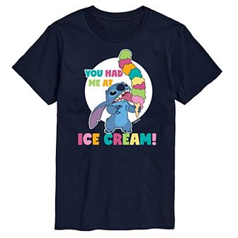 Disney's Lilo and Stitch Big & Tall Had Me At Ice Cream Graphic Tee