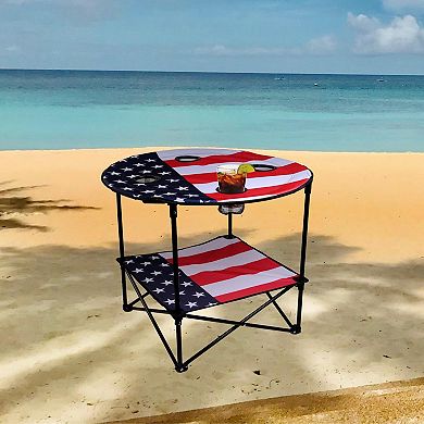 Durable 28" inch Round Folding Table with Carry Bag