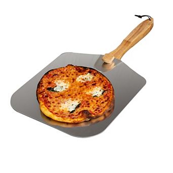 Old Stone Pizza Peel With Collapsible Wooden Handle
