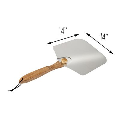 Old Stone Pizza Peel With Collapsible Wooden Handle