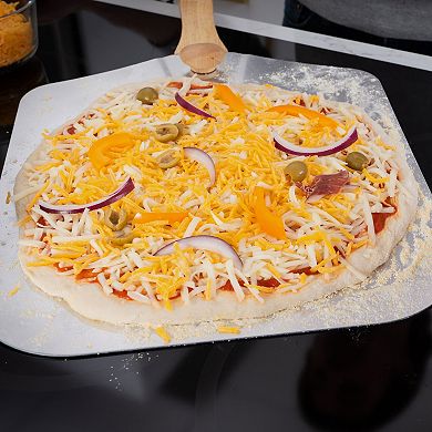 Old Stone Pizza Peel With Collapsible Wooden Handle